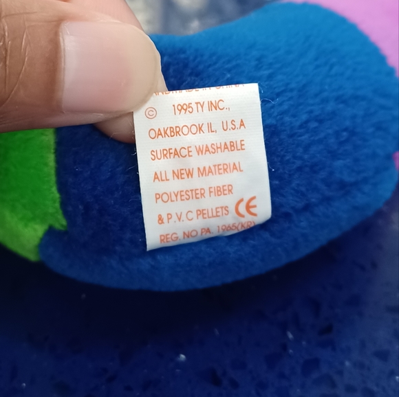 ✓TY Beanie Baby Inch the Inchworm Retired colorful RARE fairycore - Picture 7 of 10